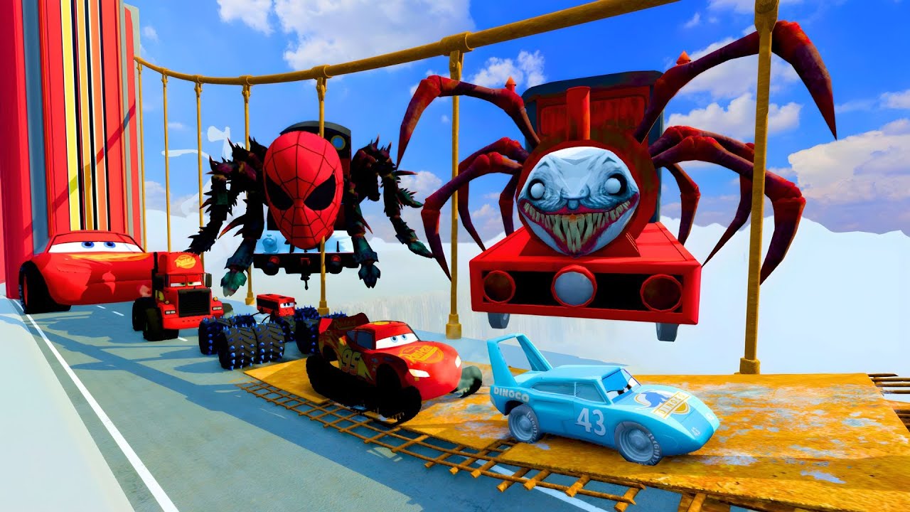 ALL MONSTERS Big & Small Cars with CHO CHO CHARLES EATER & CAR EATER & BUS EATER & BeamNG Drive