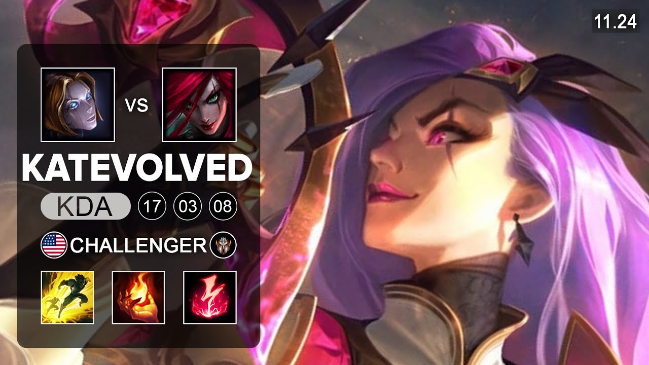 Katarina Mid vs Orianna - NA Challenger - PreSeason 12 Patch 11.24