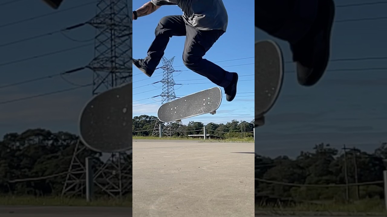 Slow motion tre flip (360 flip) was it landed? 