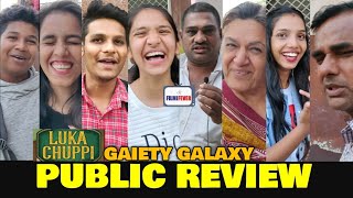 Luka Chuppi Movie PUBLIC REVIEW At Gaiety Galaxy | Kartik Aryan, Kriti Sanon | FilmiFever