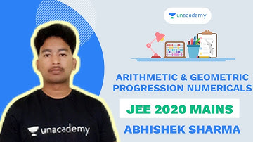 Arithmetic Geometric Progression - Numerical Questions | Abhishek Sharma | Unacademy Accelerate