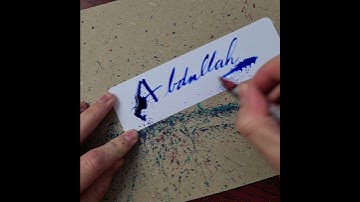 Splatter Calligraphy Name Request no.94