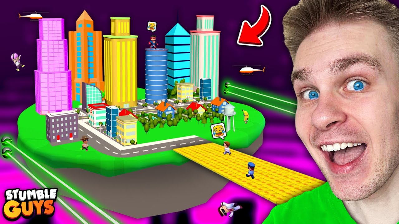 STUMBLE GUYS… ⚠️ ale MUSISZ URATOWAĆ OGROMNE MIASTO przed KATASTROFĄ! ☄️ (NOWA MAPA)