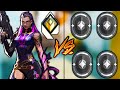 Valorant: 1 Radiant Reyna God VS 4 Iron Players - Who Wins?