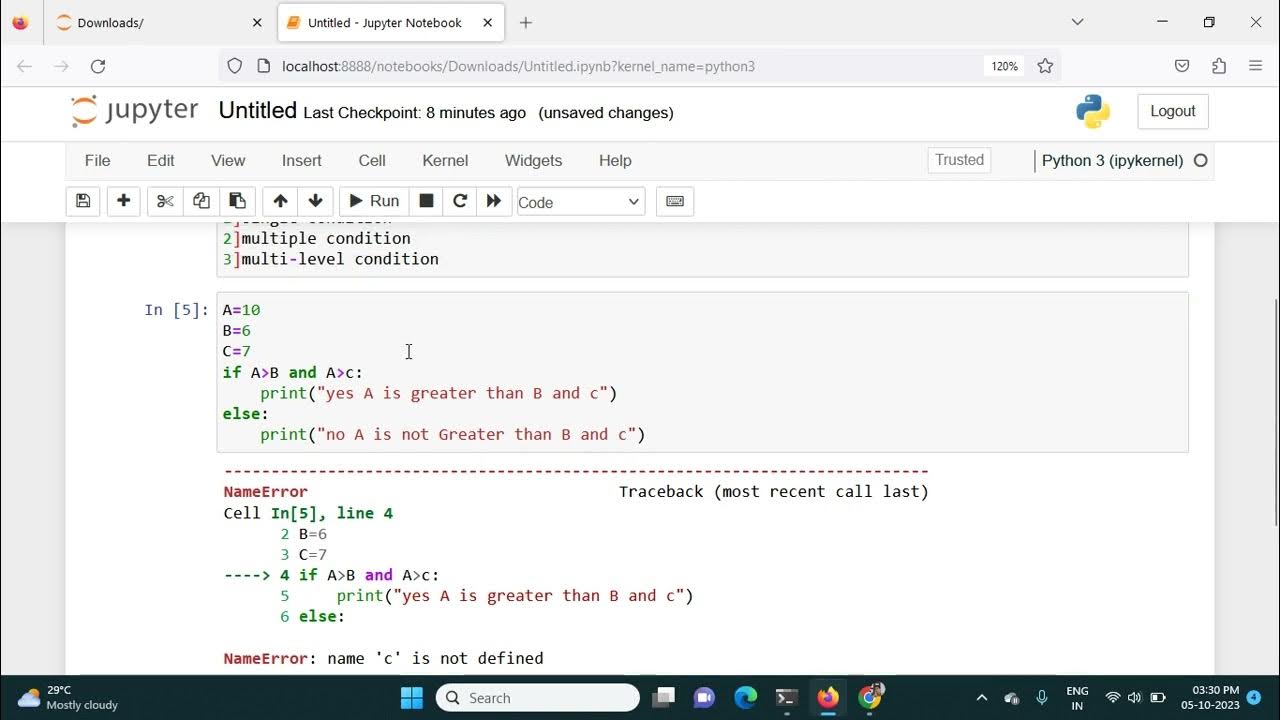 Conditional Statements | Python/if condition - YouTube