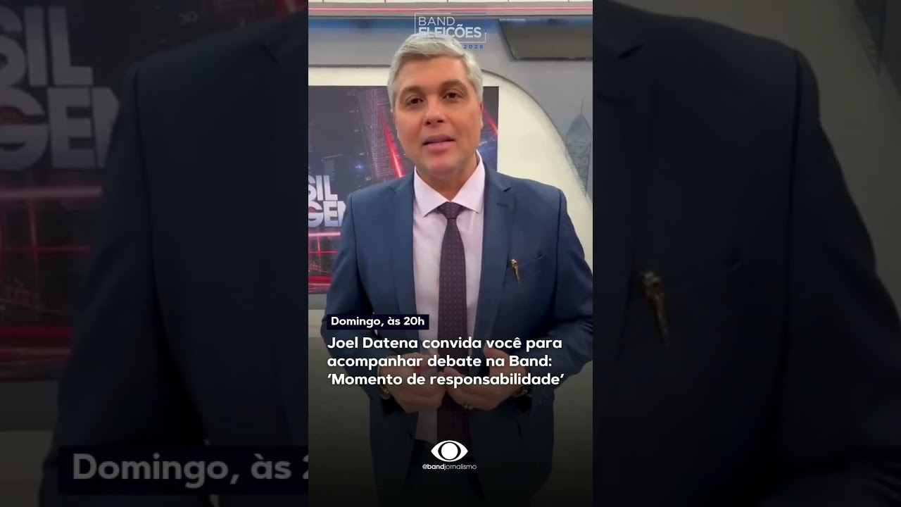 Joel Datena convida você para acompanhar debate na Band: ‘Momento de responsabilidade’