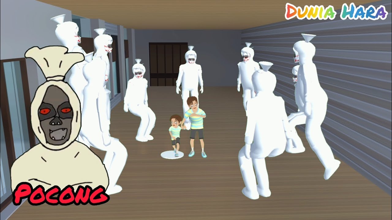 Yuta Mio Nginap Di hotel Bintang 5 🌟 POCONG 😱😱 Ajak Yuto Dan Mia | Sakura School Simulator Horor