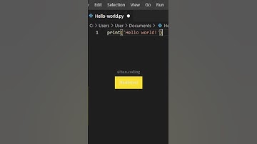Cara buat hello world! dengan python🌏#shorts #coding #python #pythontutorial #helloworld