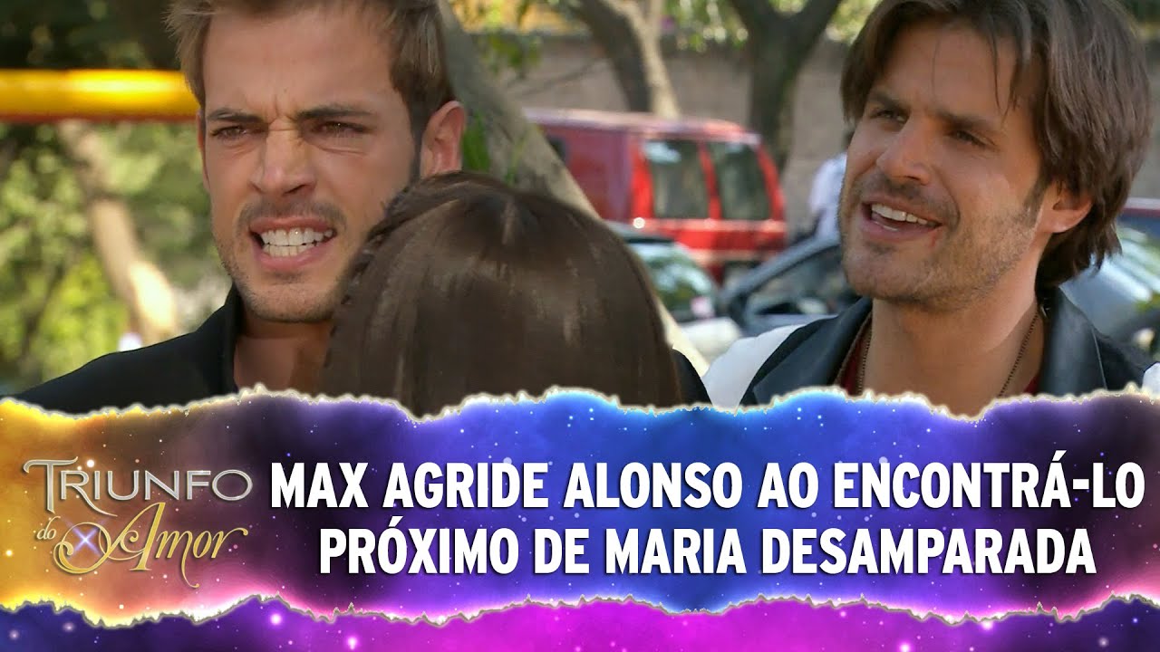 Max agride Alonso ao encontrá-lo próximo de Maria Desamparada l Triunfo do Amor - (17/02/2021)