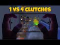 1 vs 4 clutches in livik map (handcam) bgmi