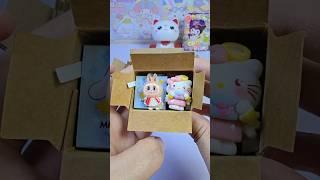 asmr packing hello kitty cinnamoroll cookie labubu mini box #satisfying #sanrio #shorts #funny #diy