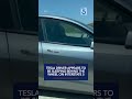 Tesla driver appears to be sleeping behind the wheel on Interstate 5