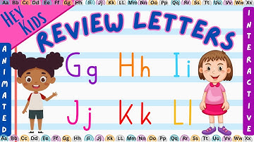 Review Letters G H I J K L | Animated Interactive video | #abcs  #learnmyabcs  #alphabets
