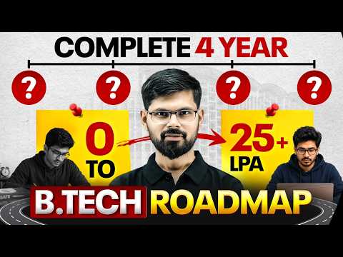 B.Tech Complete Roadmap 2026 | Skills, Internships, Projects, Placements & Career Growth Guide