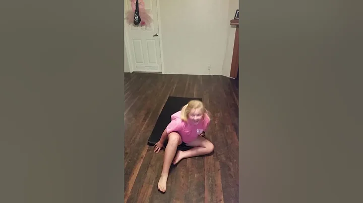 Harleigh doing gymnastics