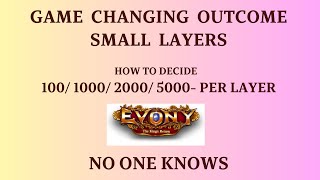 Evony Small Layers 100 1000 2000 5000 Mive Difference Depends On What We Select
