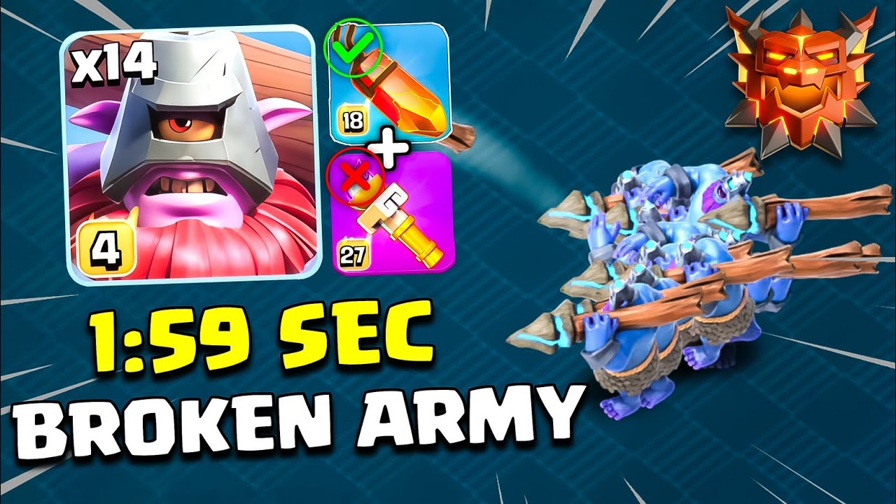 This Mass Throwers Army Breaks TH18 Rank Battle💥Easiest & Fast 3 Star Strategy Ever!