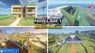 I am Giving You My Minecraft Survival World Download link || Best Survival Map For Beginners 😍 screenshot 4