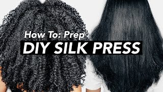How To Prepare | DIY Silk Press or Using Heat on My Natural Hair Tutorial
