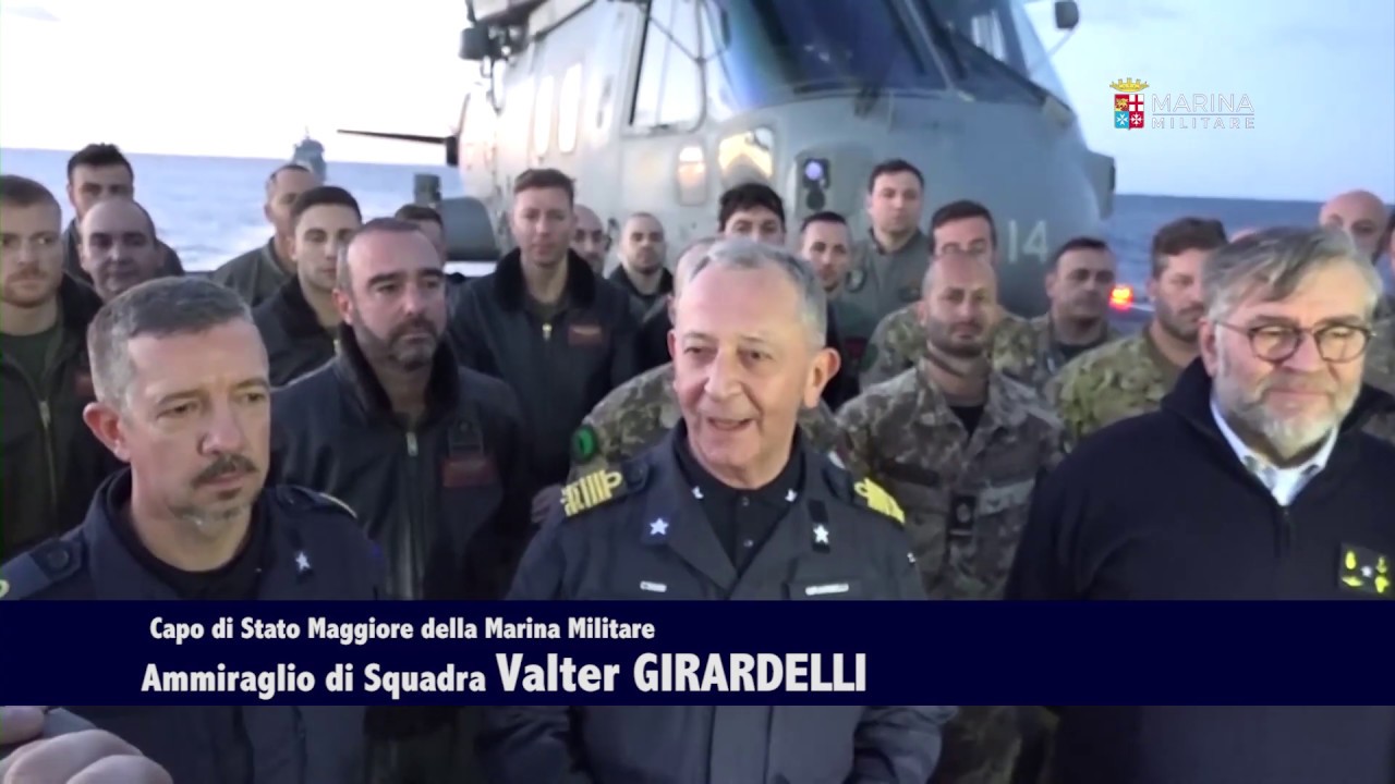 Gli auguri dell'Ammiraglio Girardelli agli uomini e donne della Marina Militare