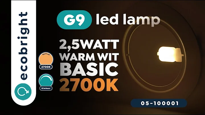 G9 led lamp dimbaar 2700K 2,5W Basic | 05 100001