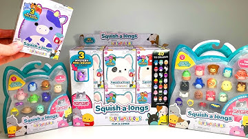 NEW! Squishmallows Squish-a-longs Clip-a-Longs FULL case unboxing