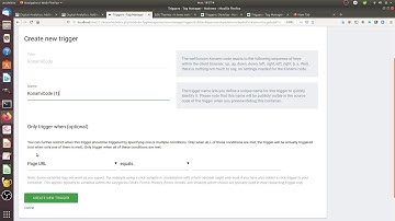 How to create trigger template in Matomo Tag Manager?
