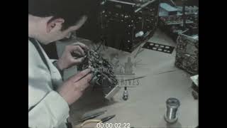 Man works on Electronic Equipment, 1960s - Film 1092314