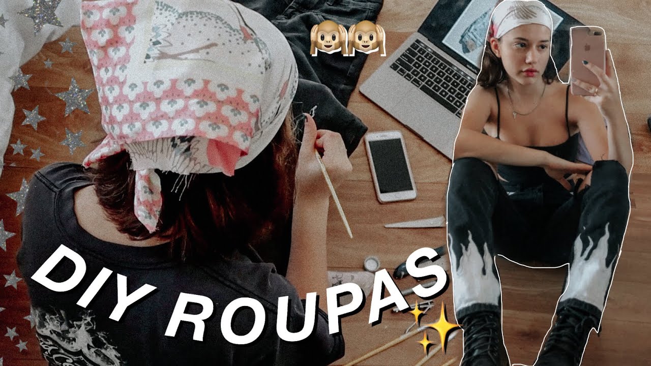 transformando roupas antigas em casa!!! (joguei tudo no lixo?)