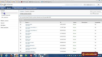 Adsense Beginner: Tracking Custom Ad Placement Using Channels (Webmaster.Net)