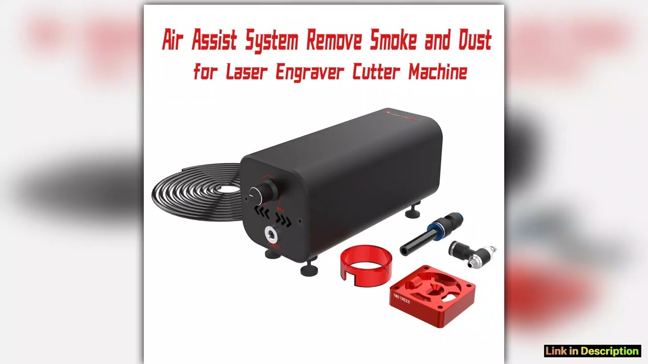 Two trees X1 Laser Air Airflow Assist Kit 1030Lmin Air Assist System Remove Smoke and Dust for TTS5