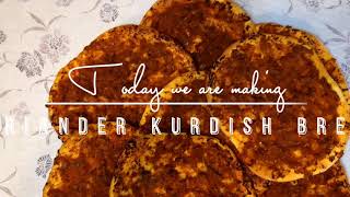 Coriander Kurdish Bread. چێکرنا سەوکێت گژنیژ .#kurdish ##