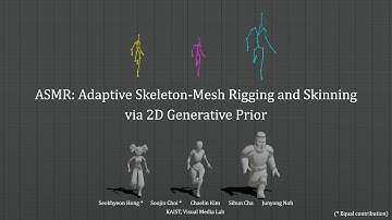 [Eurographics 2025] ASMR: Adaptive Skeleton-Mesh Rigging and Skinning via 2D Generative Prior