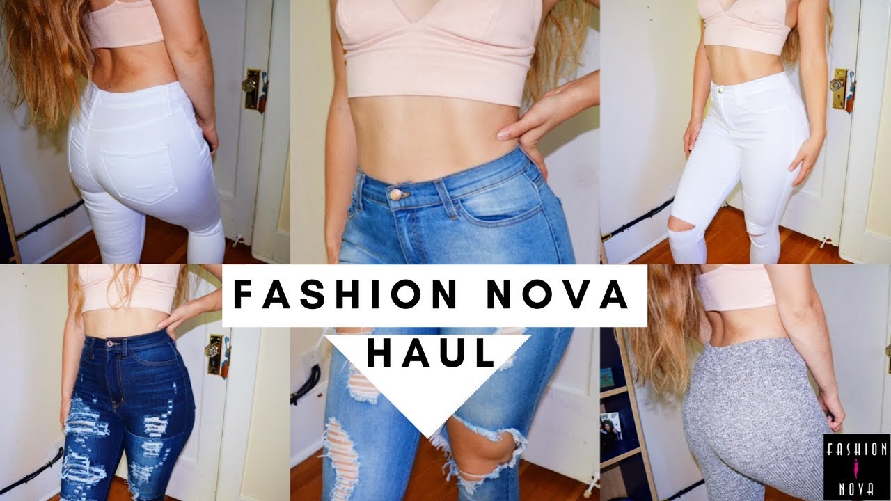 Huge Fashion Nova Try-on Haul! (wanderlust leggings and jeans) - YouTube