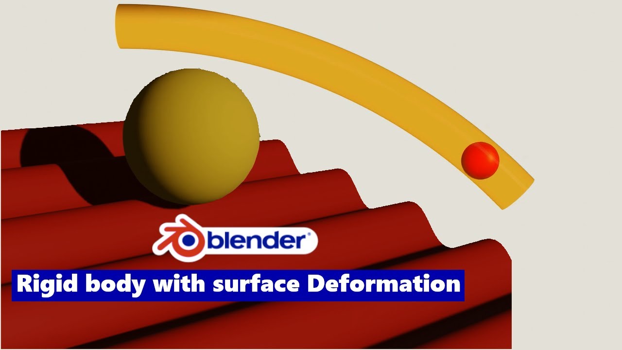 Rigid body with surface or mesh deformation in blender - Blender 3.1 ...