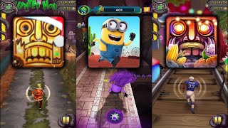 Temple Run 2 Haunted Harvest Vs Minion Rush Vs Temple Run 2 Winter Toyland Endless Run Gameplay screenshot 4