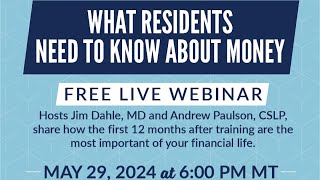 What Residents Need to Know About Money