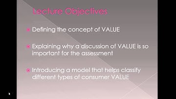Lecture 3 Consumer Value