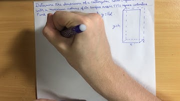 Optimization problem rectangular solid
