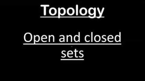 Topology Lecture#06 |Open sets and Closed sets