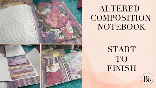 Altered Composition Notebook #3 | Junk Journal Style | Part 2 | The Inside | Fun Pockets and Tucks