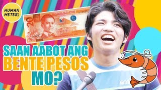 Filipinos Answer Tricky Questions Tagalog: Saan Aabot Ang Bente Pesos Mo? | HumanMeter