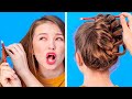 AMAZING HAIR HACKS THAT WILL SAVE YOUR DAY || Funny Hair Problems And Struggles by 123 Go! Gold