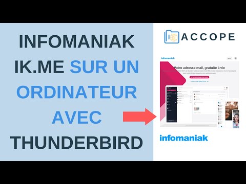 INFOMANIAK Ik.Me : Utilisation sur un Ordinateur avec THUNDERBIRD (France / 2021)