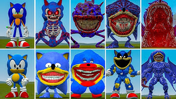 EVOLUTION OF ALL SONIC SMILING CRITTERS POPPY PLAYTIME  4 ? In Garry