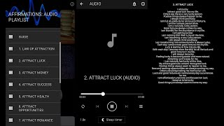 Affirmations: Audio Playlist Android App on Google Play Store screenshot 1