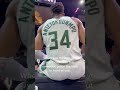 Giannis Antetokounmpo Blocks Fan's View During NBA Finals Game 5 😂 #shorts