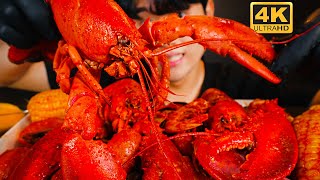 COOKING ASMR | Spicy seafood boil Lobster mukbang | no talking eating sounds