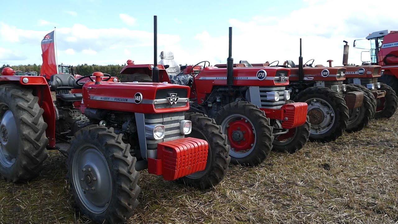 Massey Ferguson 148 178 1 1080 4wd Special Tractor Out Working In The Field Dk Agriculture Youtube