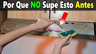 Truco para quitar la grasa y el cochambre del extractor y utensilios de aluminio. #limpieza #clean